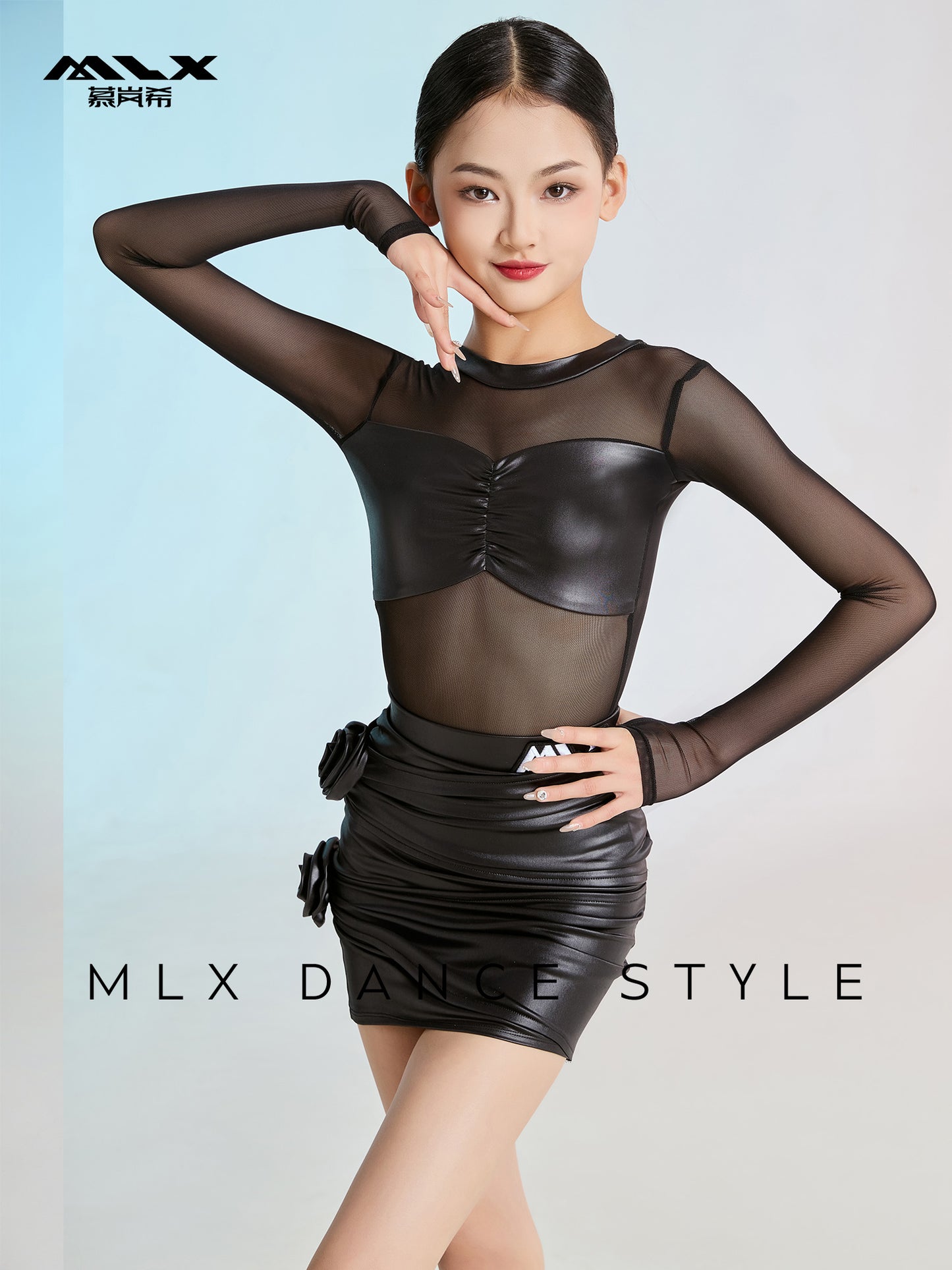 Imitation leather suit#8210+8397