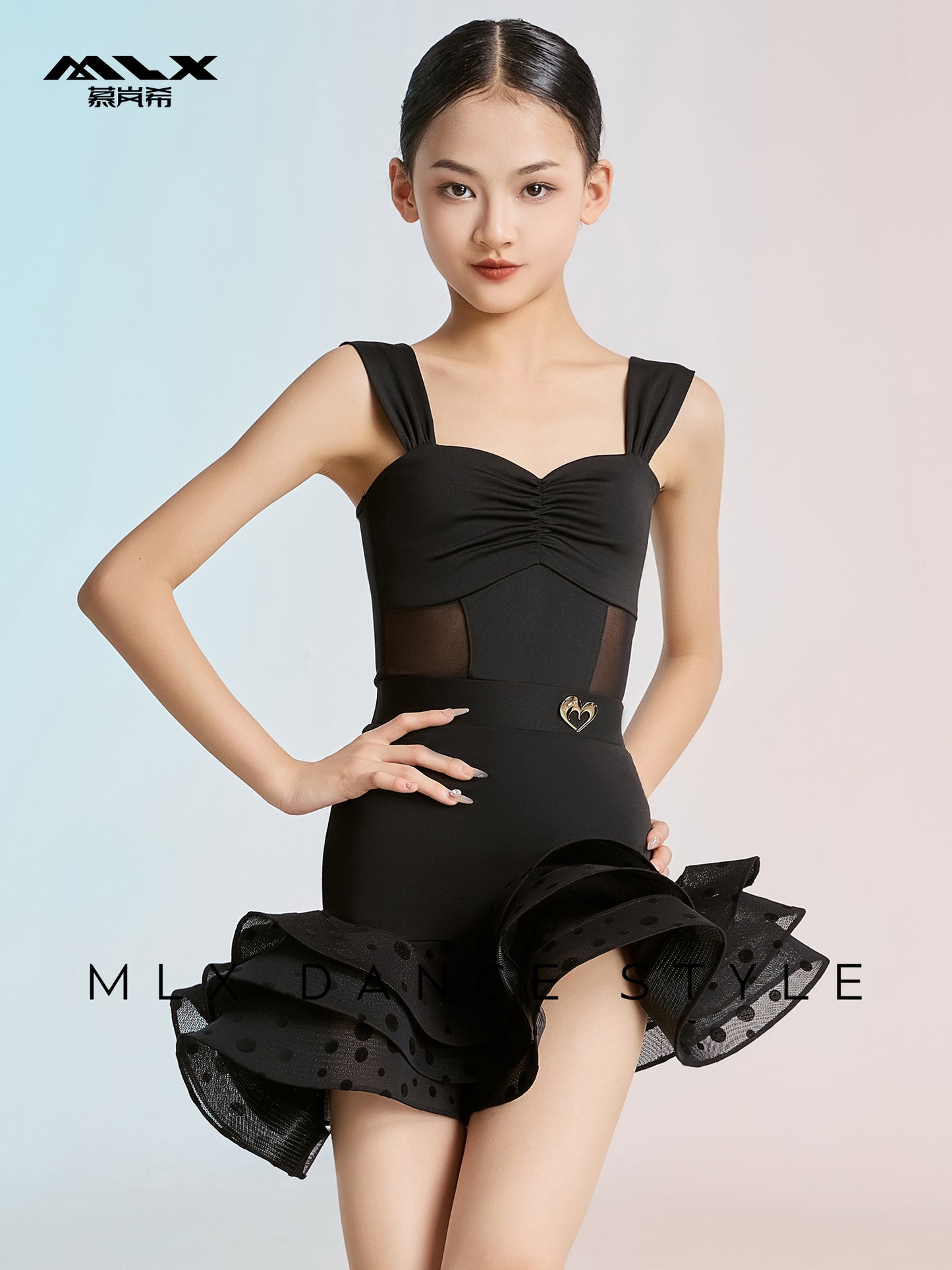 Mesh skirt suit#124+221