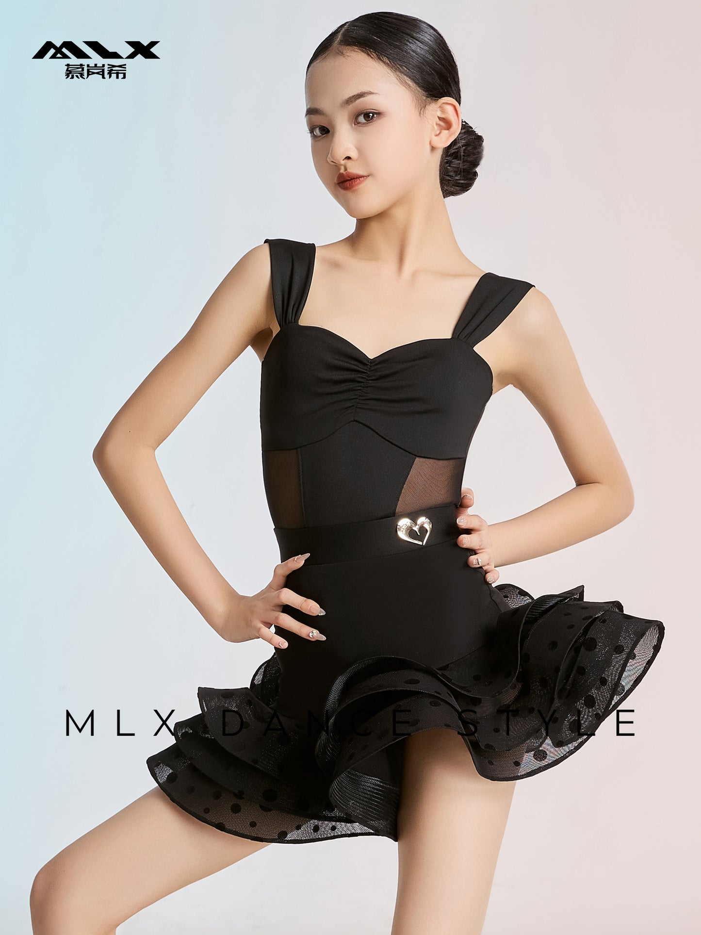Mesh skirt suit#124+221