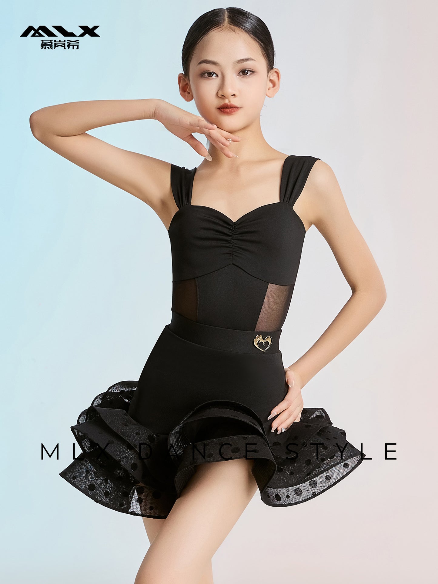Mesh skirt suit#124+221