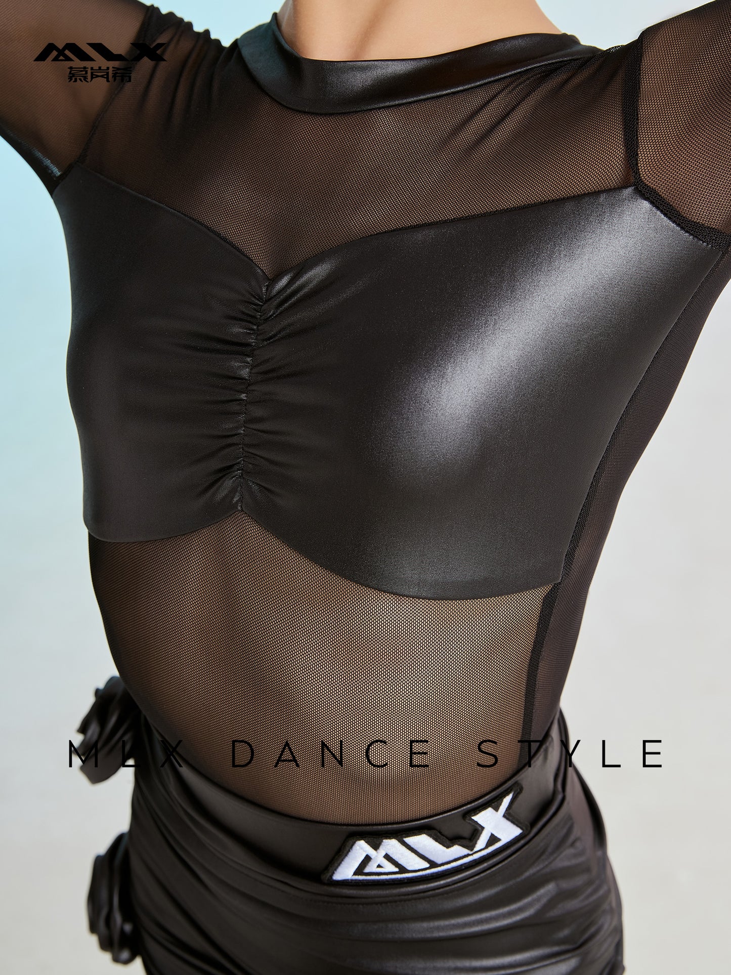 Imitation leather suit#8210+8397