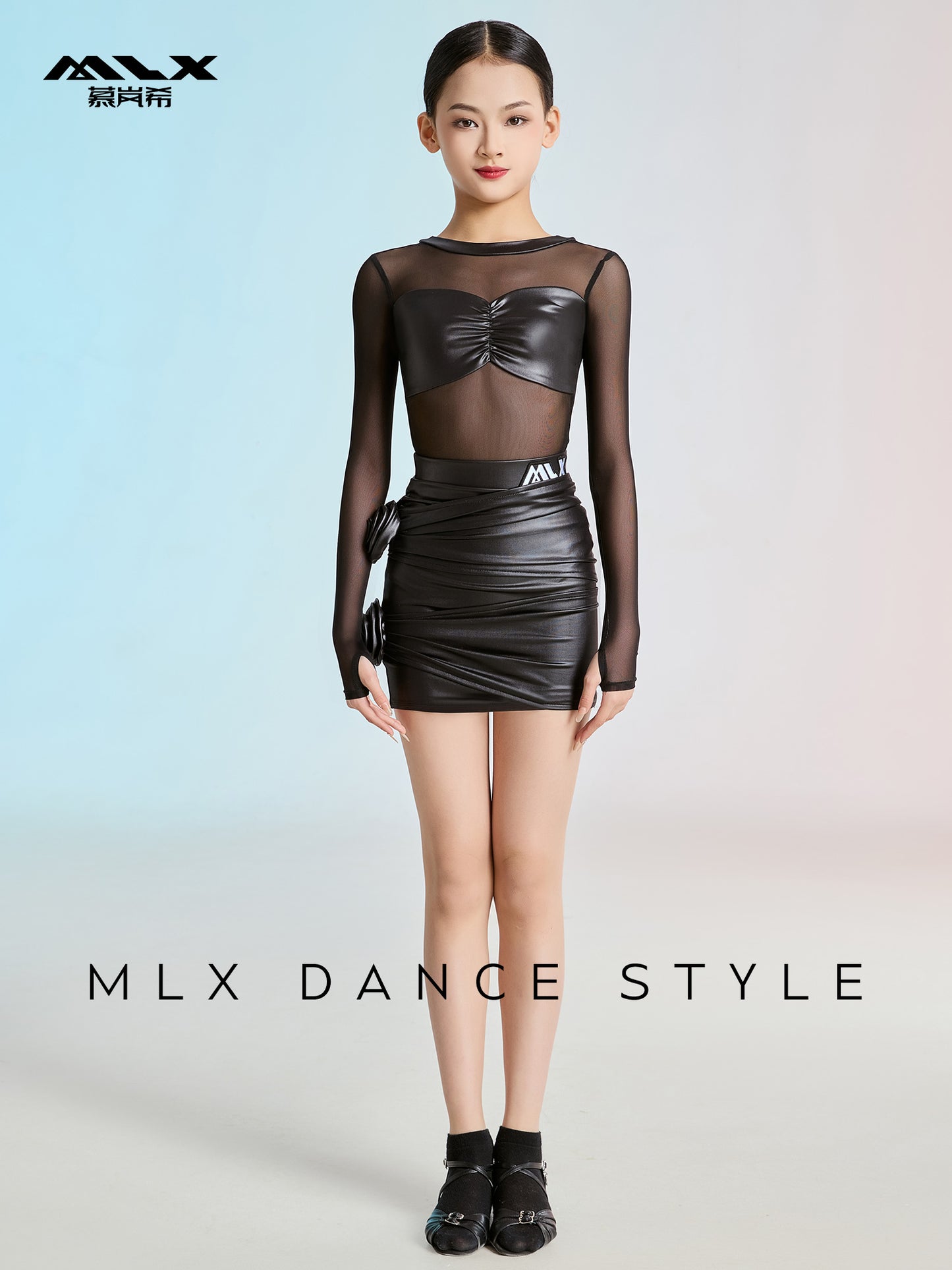 Imitation leather suit#8210+8397