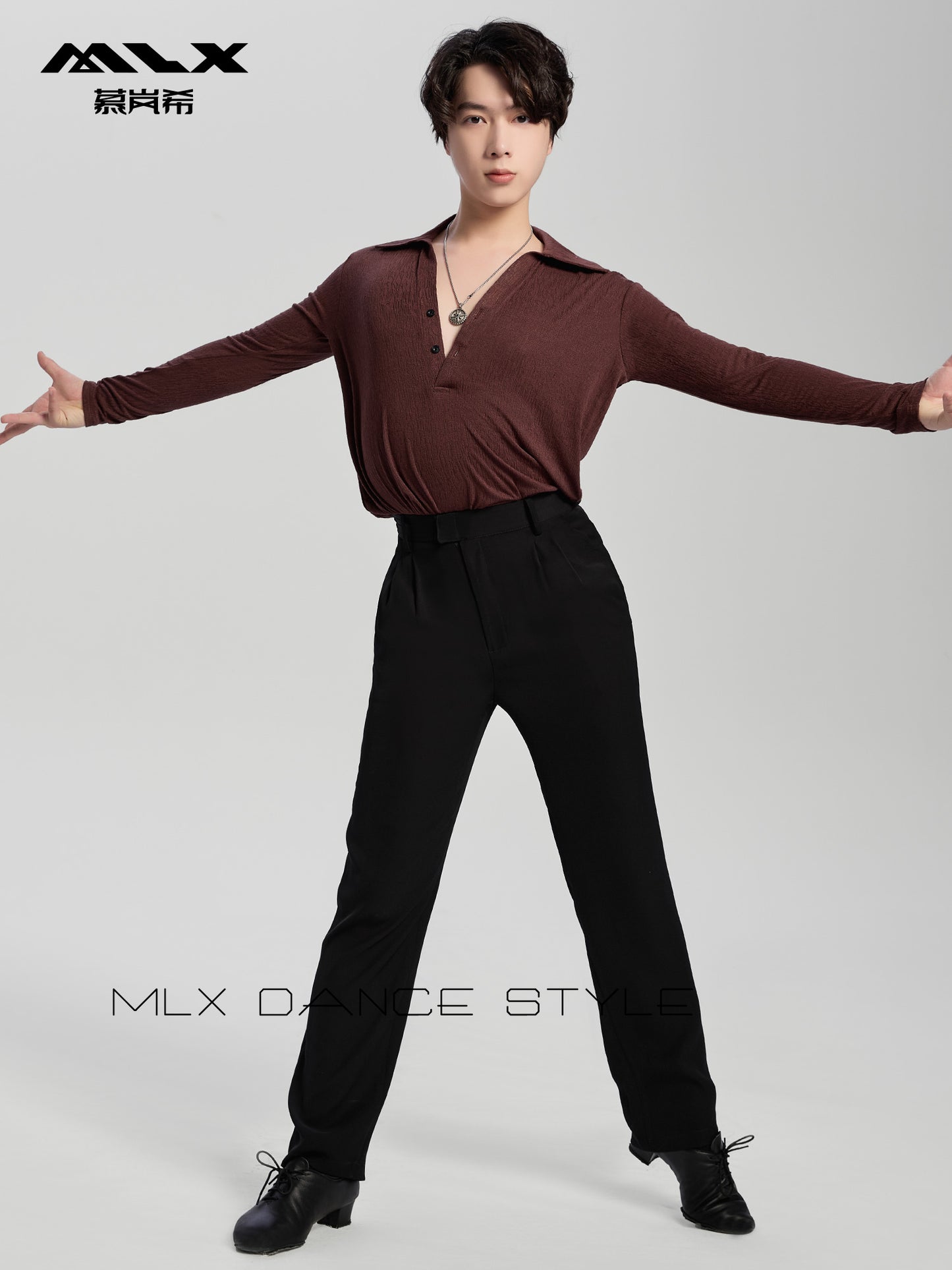 Long sleeve blouse#7144  Trouser number#7528