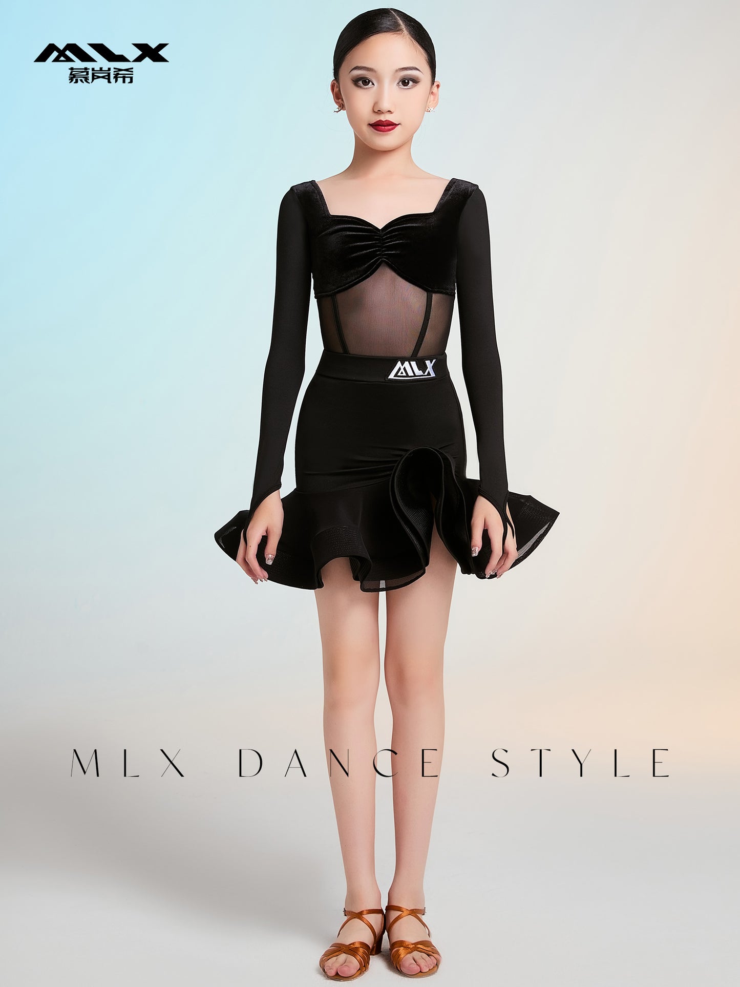 Velvet fishbone skirt suit#8184+8378