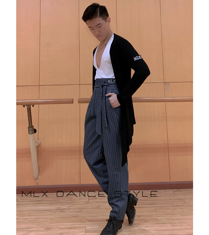 Stripe pants#7519