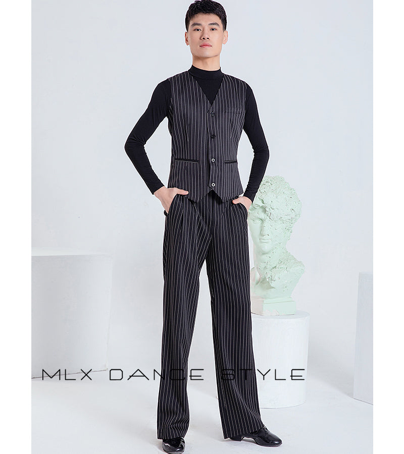Striped vest#7703