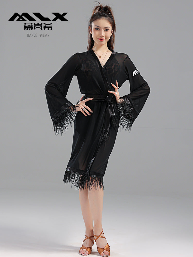 Feather dress#6565