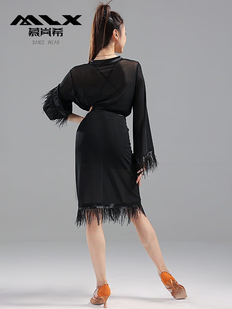 Feather dress#6565