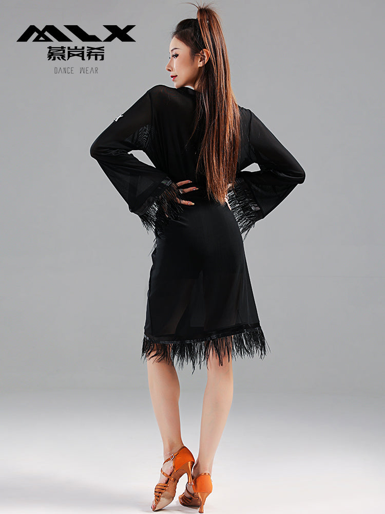 Feather dress#6565