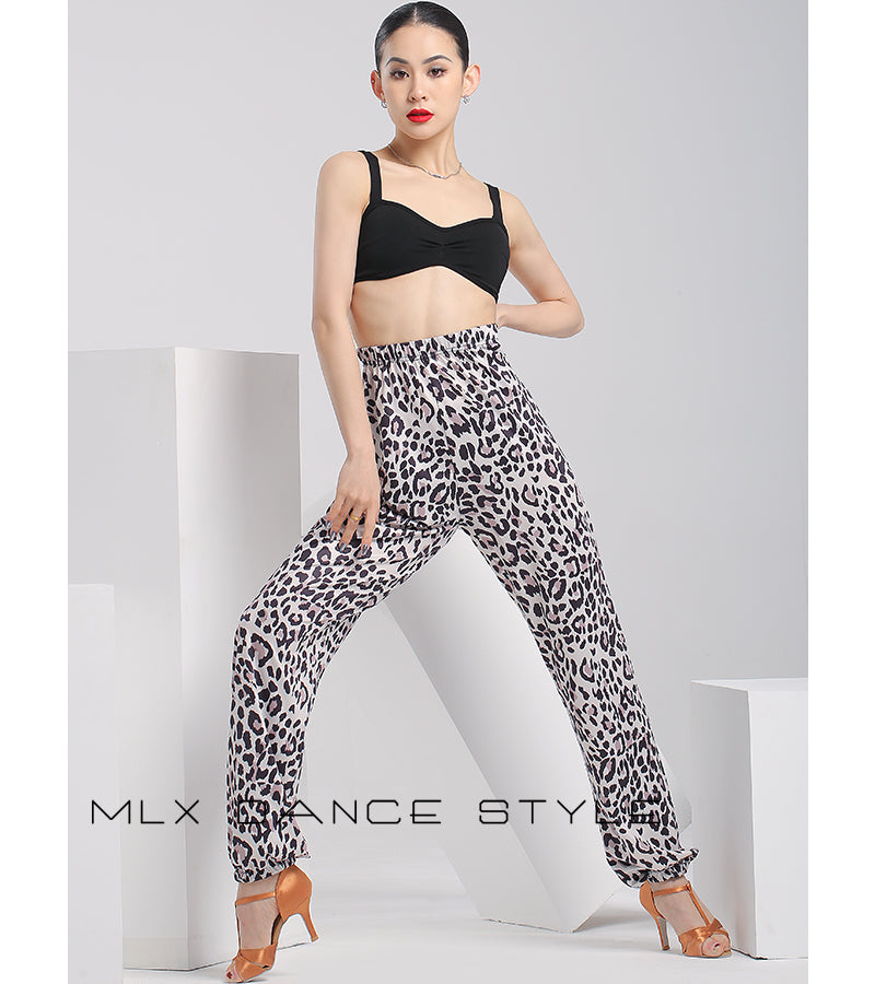 Leopard print pants#6735