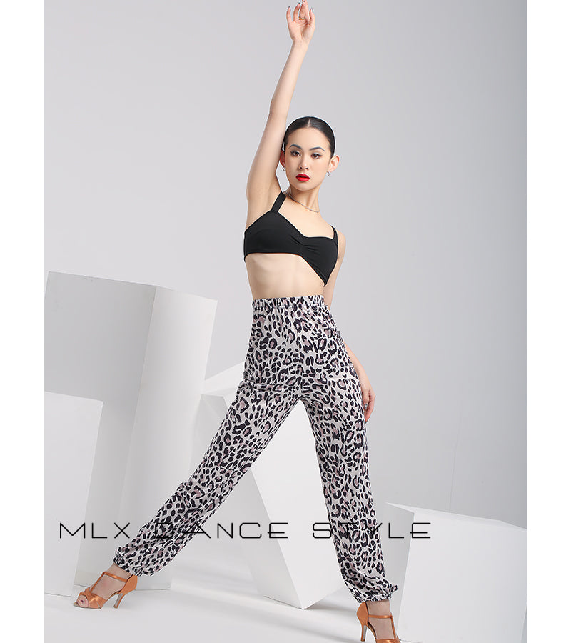 Leopard print pants#6735