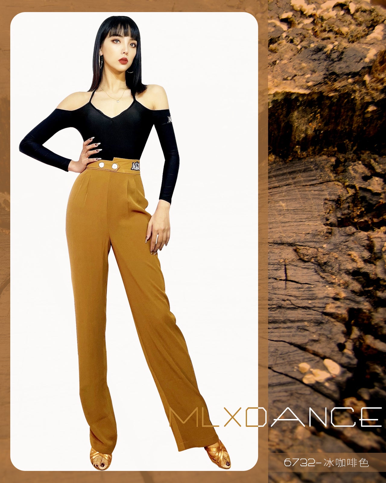 Straight leg trousers#6732