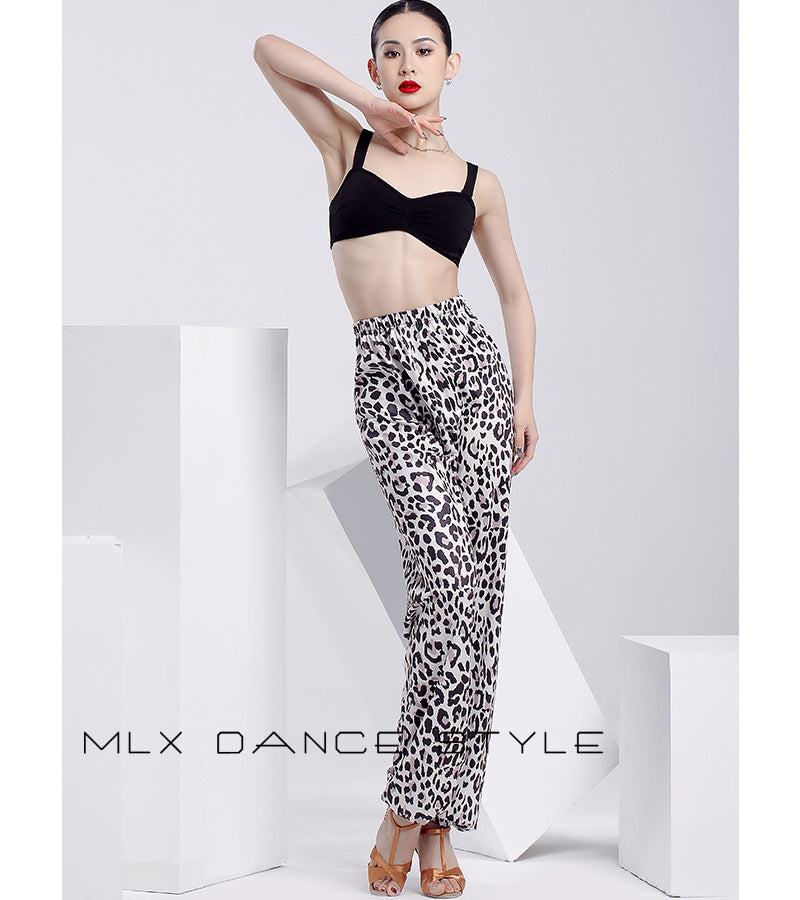 Leopard print pants#6735