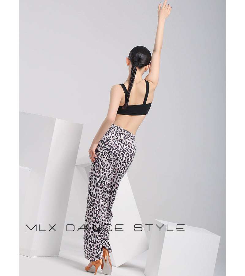 Leopard print pants#6735