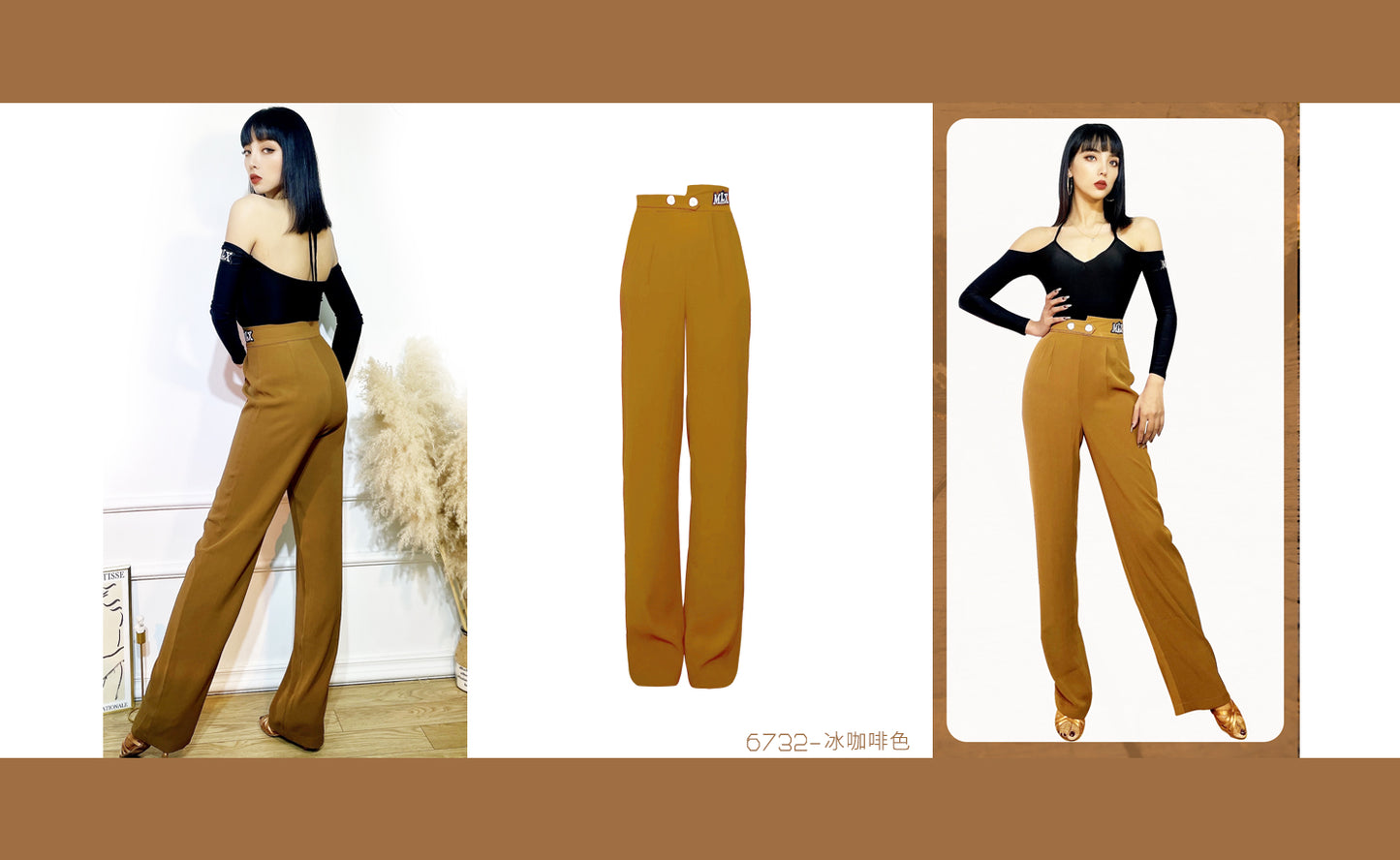 Straight leg trousers#6732