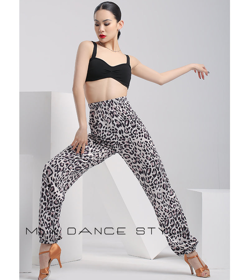 Leopard print pants#6735