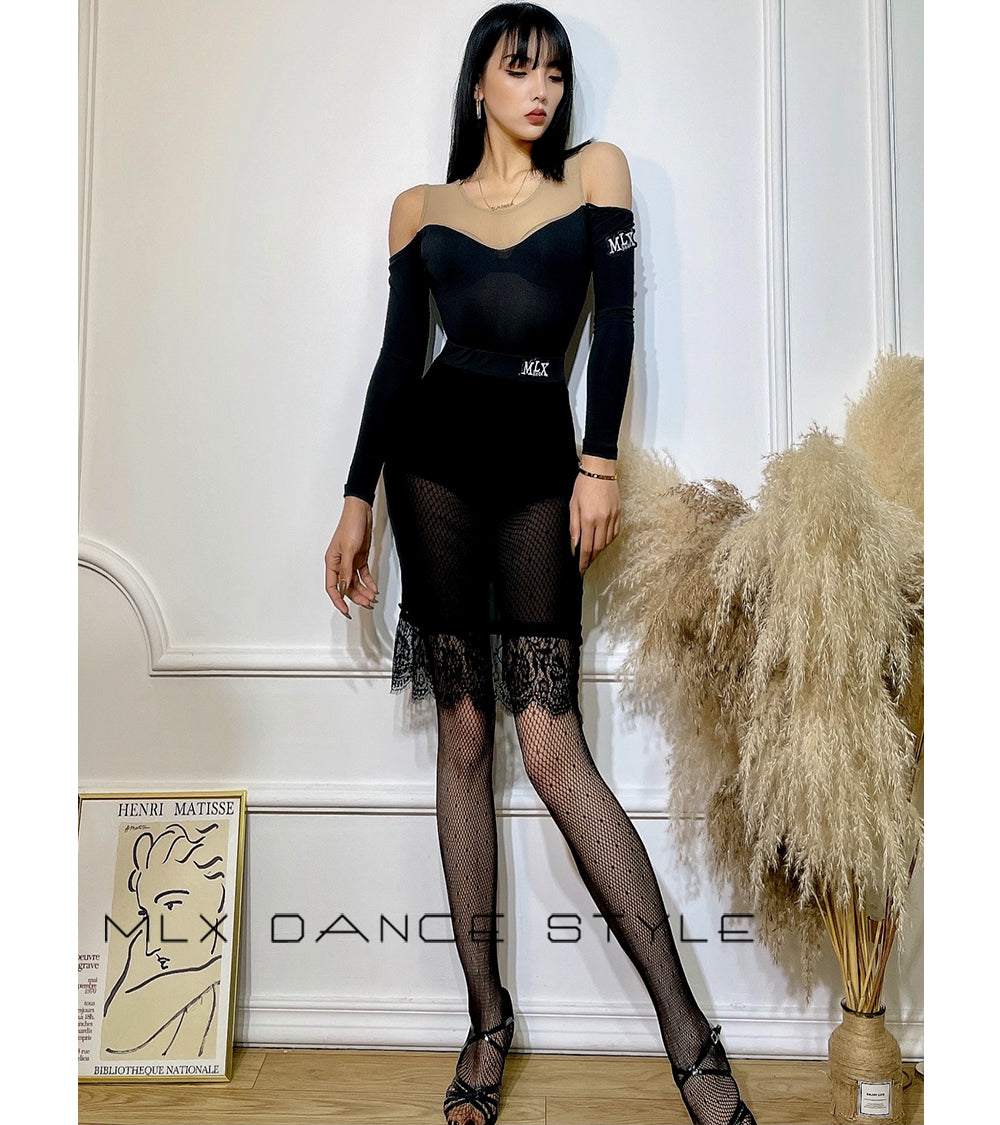 NET gauze lace skirt#6311