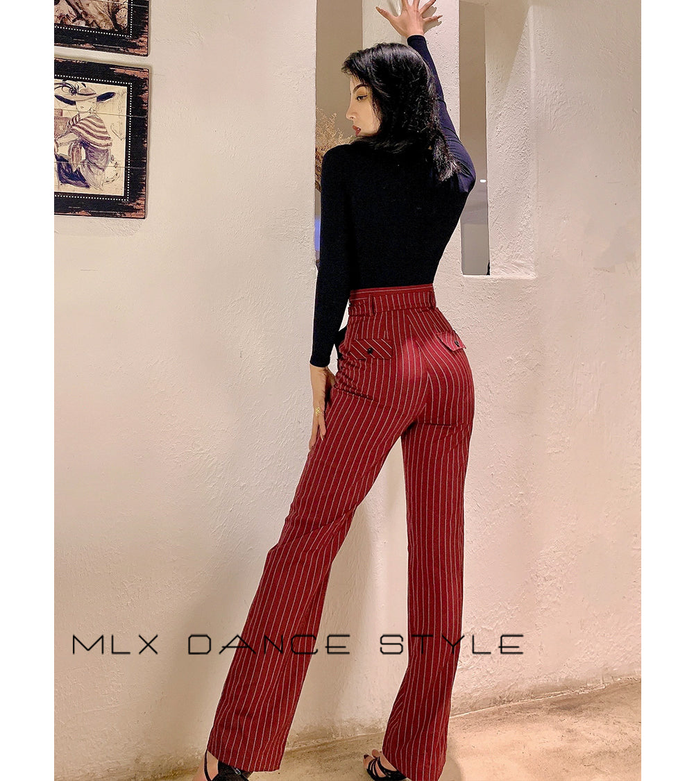 Straight leg trousers#6718